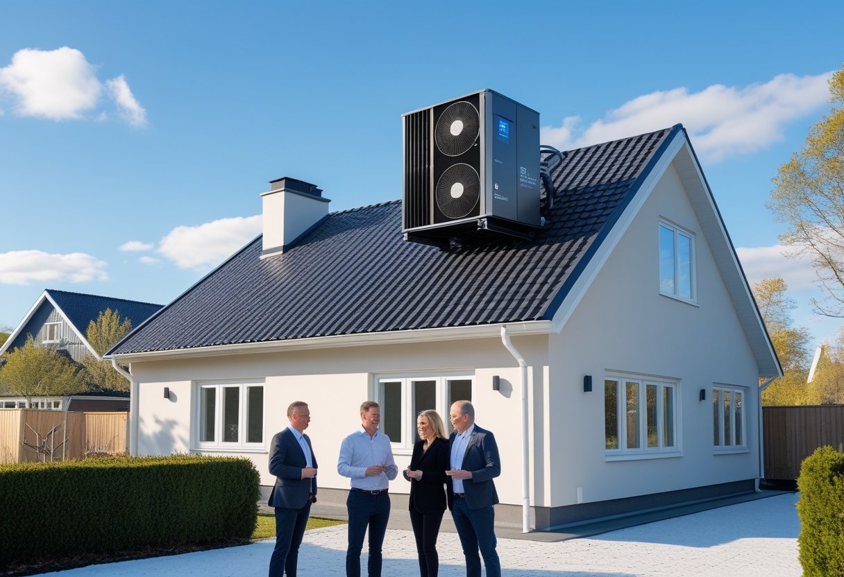 Energibesparelser med varmepumper og nyt Silkeborg tag